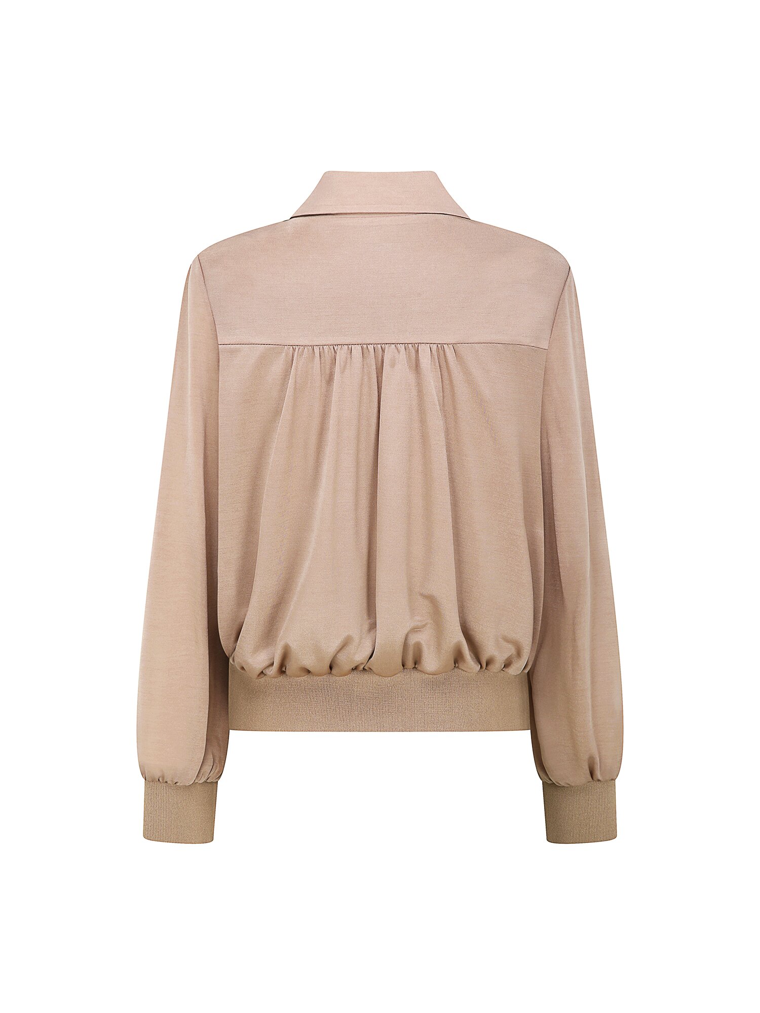 테일러드 칼라 블루종 블라우스 (BEIGE)