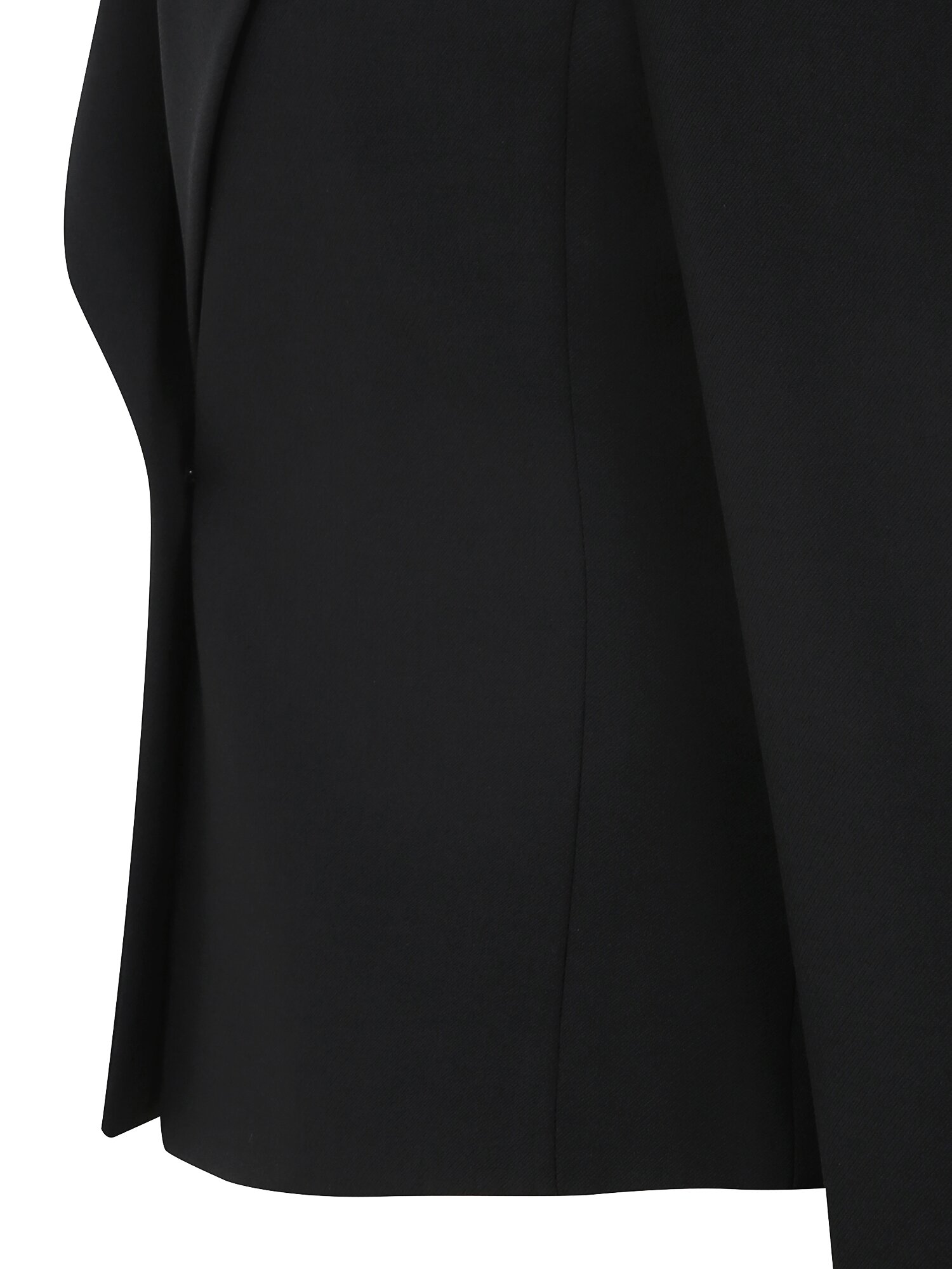 테일러드 원버튼 크롭 재킷 (BLACK)