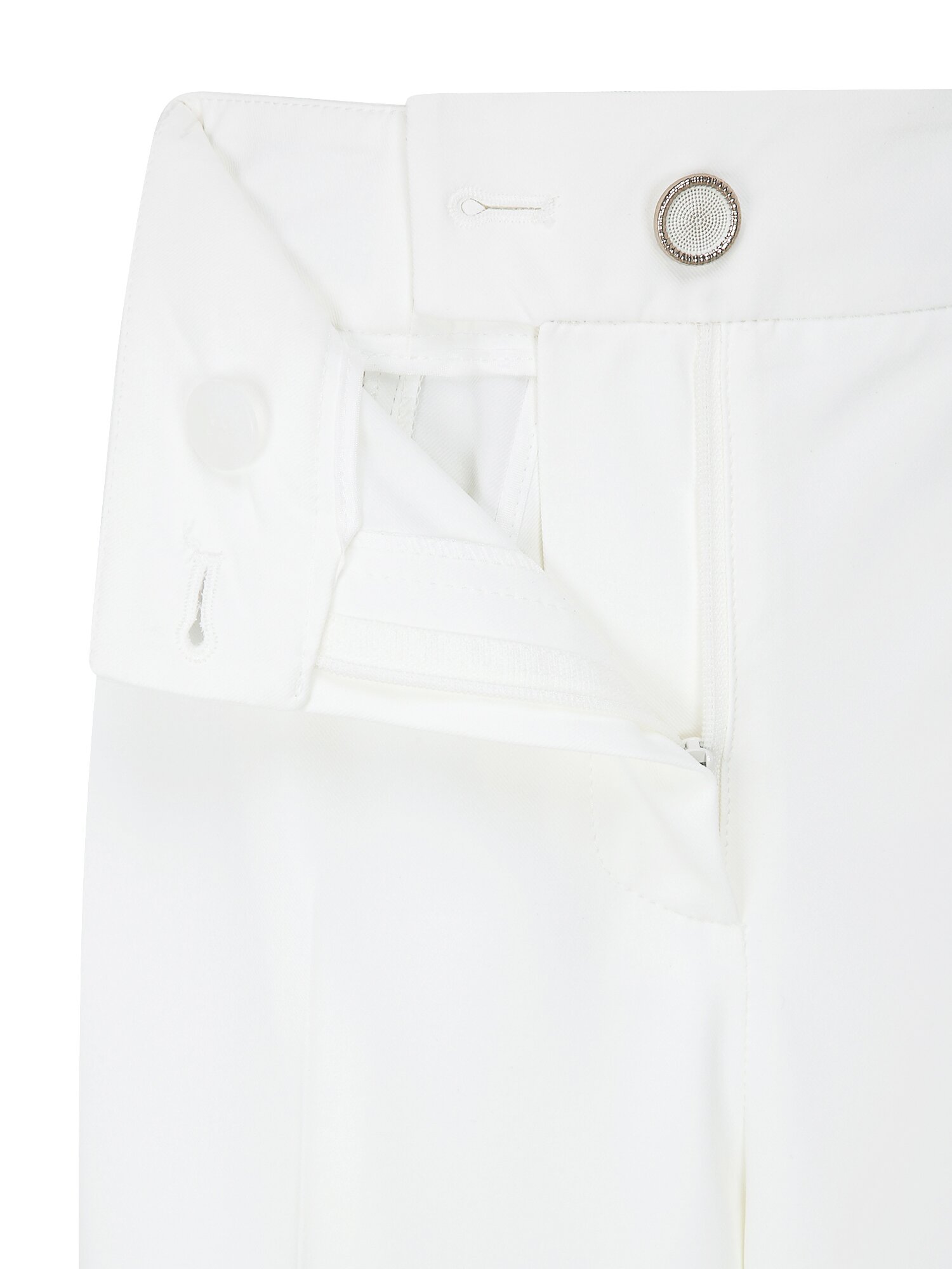 슬릿 포인트 슬림핏 크롭 팬츠 (WHITE)