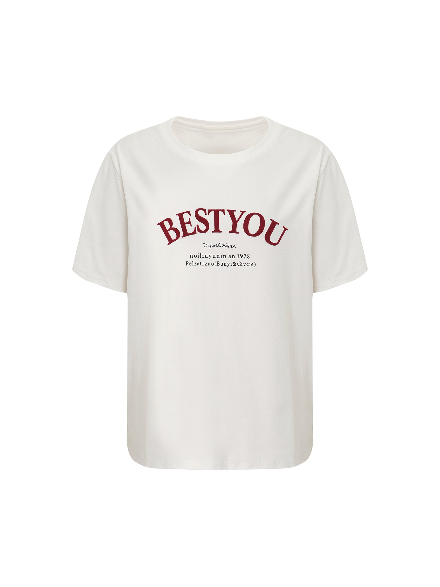 숄 레이어드 프린팅 티셔츠 (WHITE)