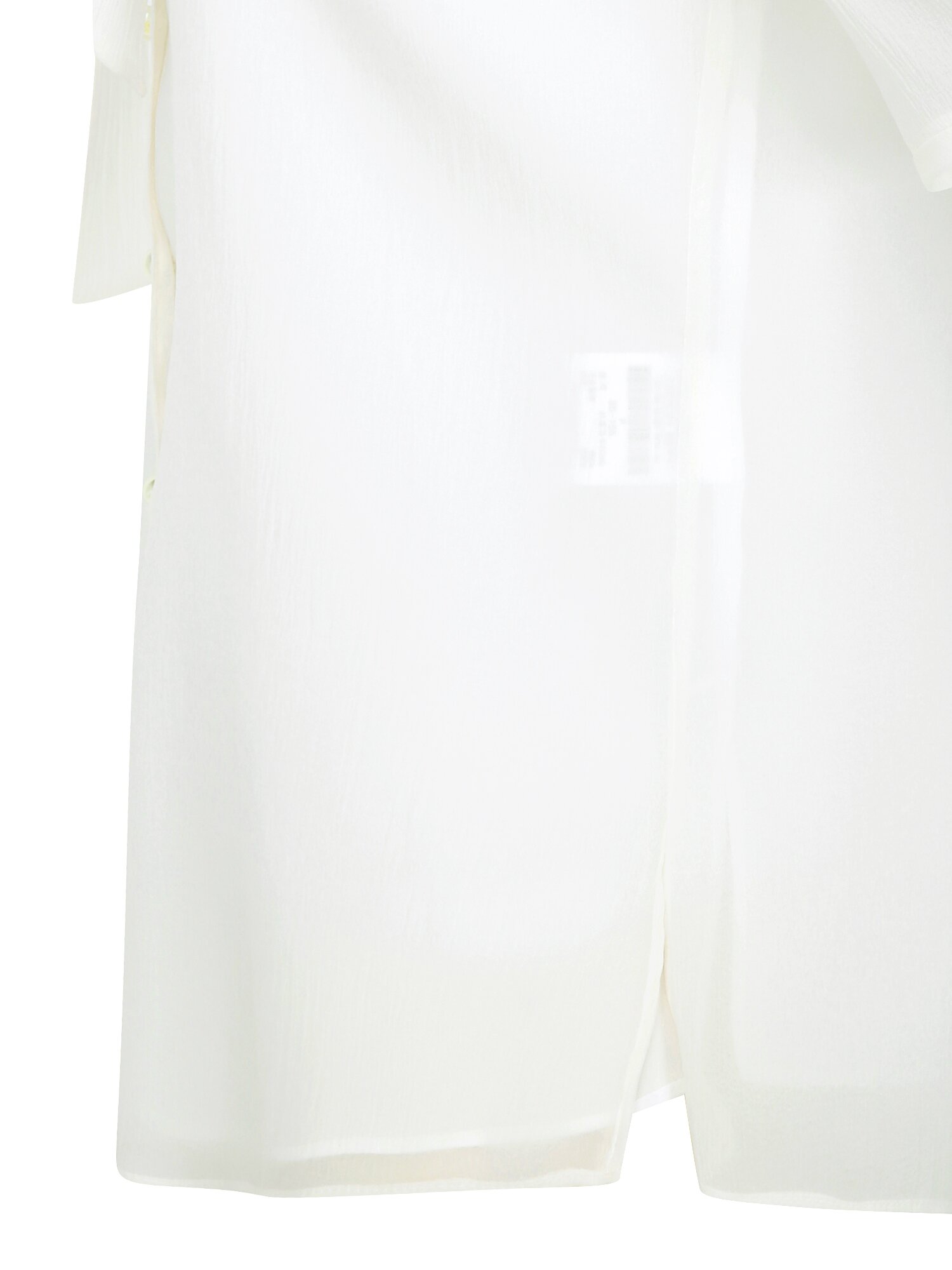 타이 퍼프 슬리브 브이넥 블라우스 (IVORY)