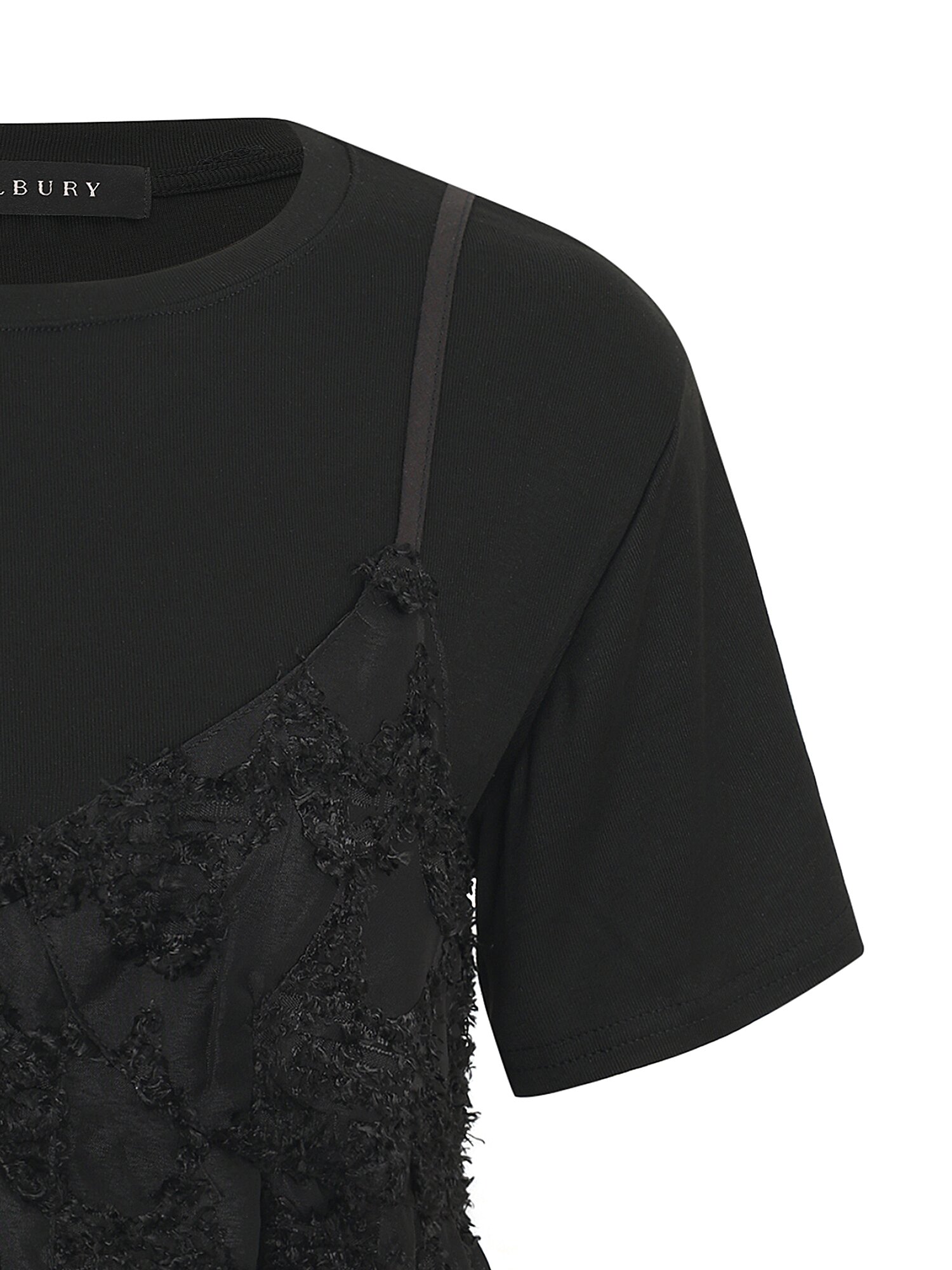 러플 뷔스티에 티셔츠 (BLACK)