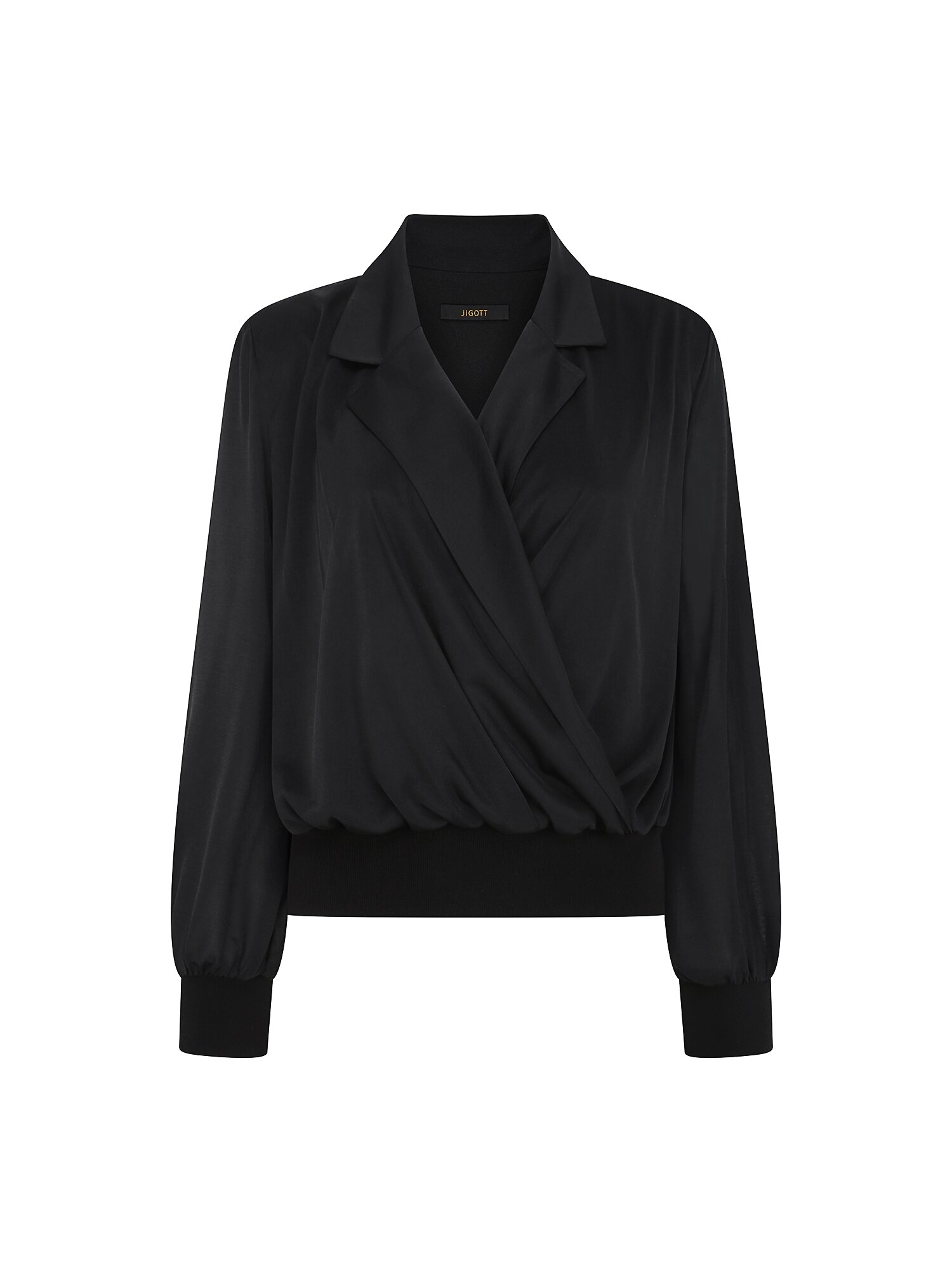 테일러드 칼라 블루종 블라우스 (BLACK)