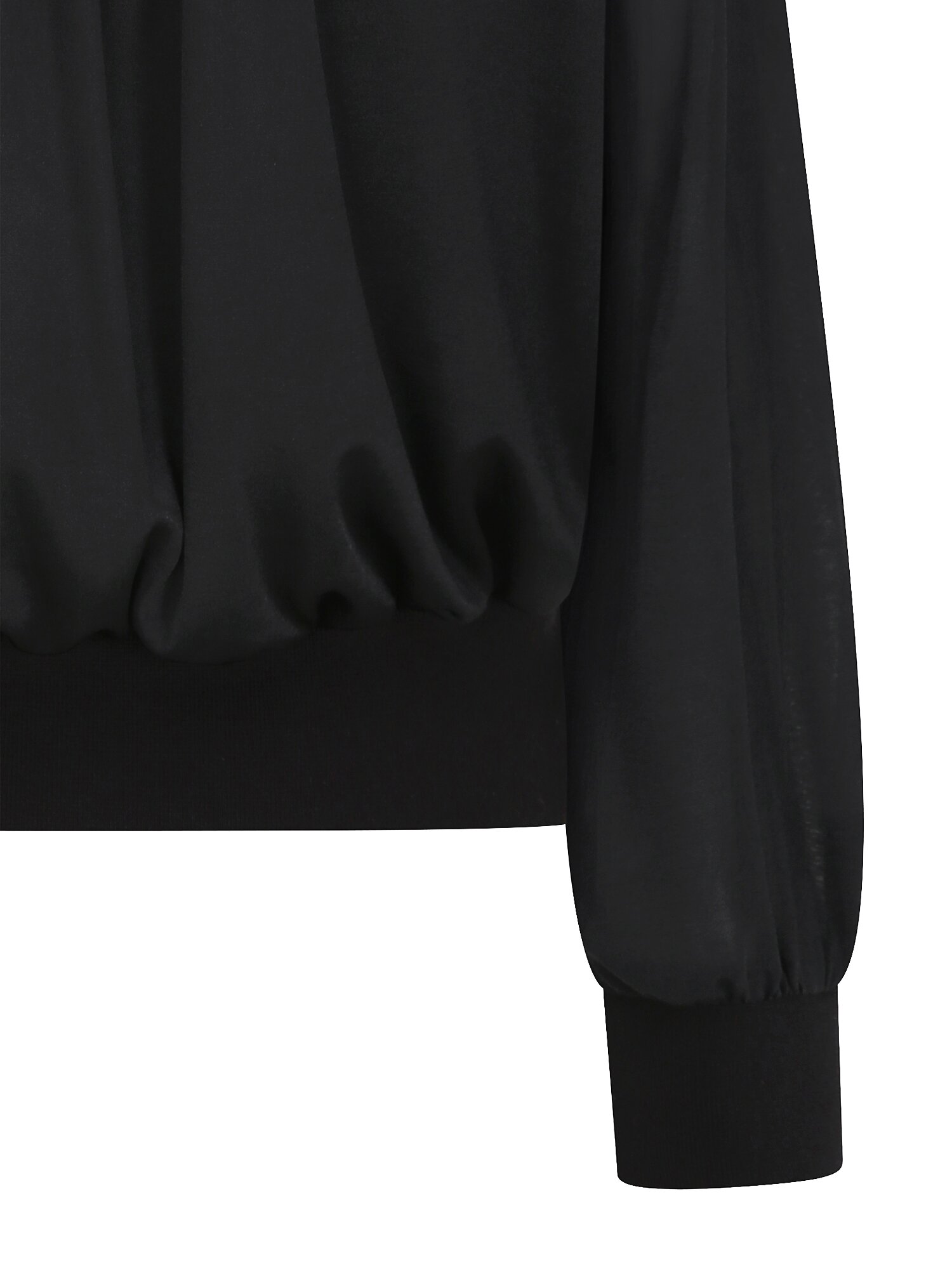 테일러드 칼라 블루종 블라우스 (BLACK)
