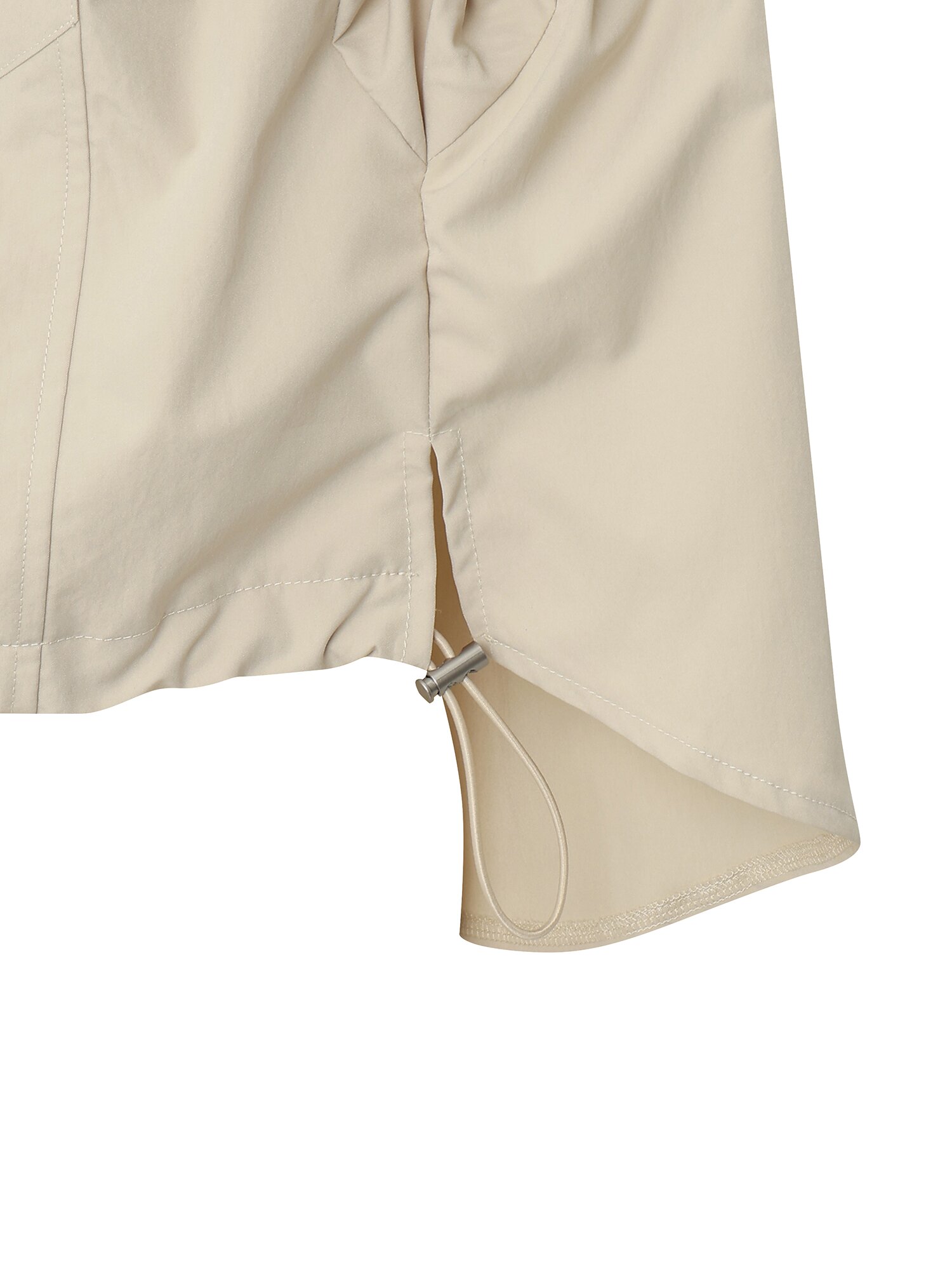 카라 배색 워크 셔츠재킷 (BEIGE)