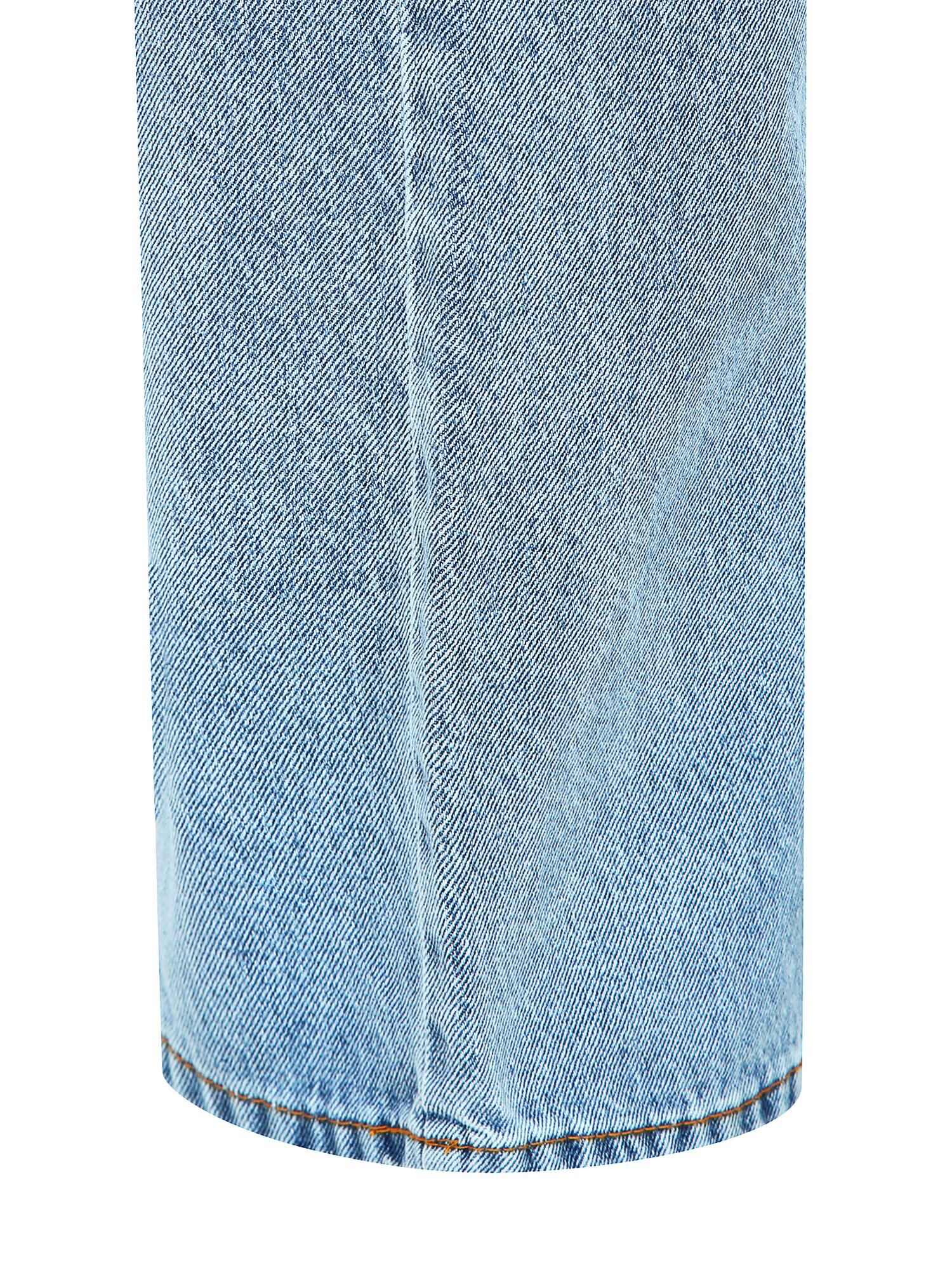 워싱 일자핏 데님 팬츠 (BLUE)