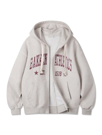 바켄 ATHLETICS 투웨이 후드집업 BK7979_오트밀