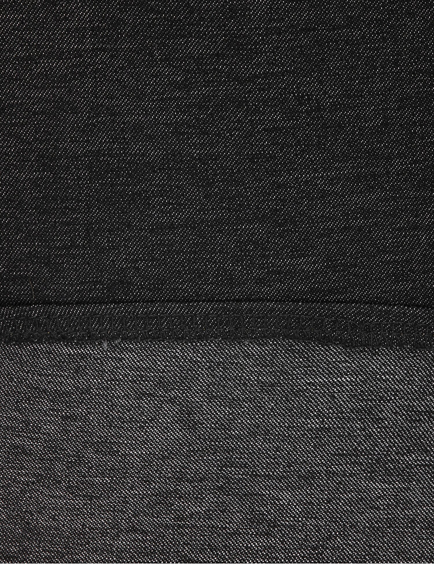 백 밴딩 플레어 데님 스커트 (BLACK)