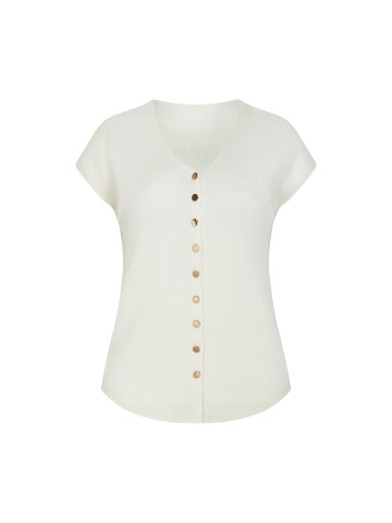 울 버튼 브이넥 니트 베스트 