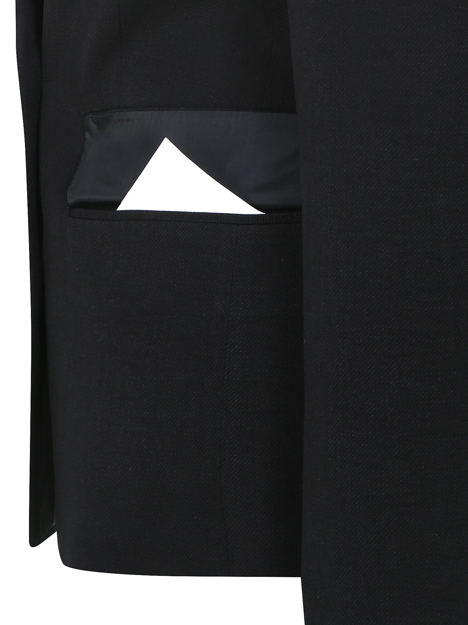 린넨 자수 테일러드 투버튼 재킷 (BLACK)