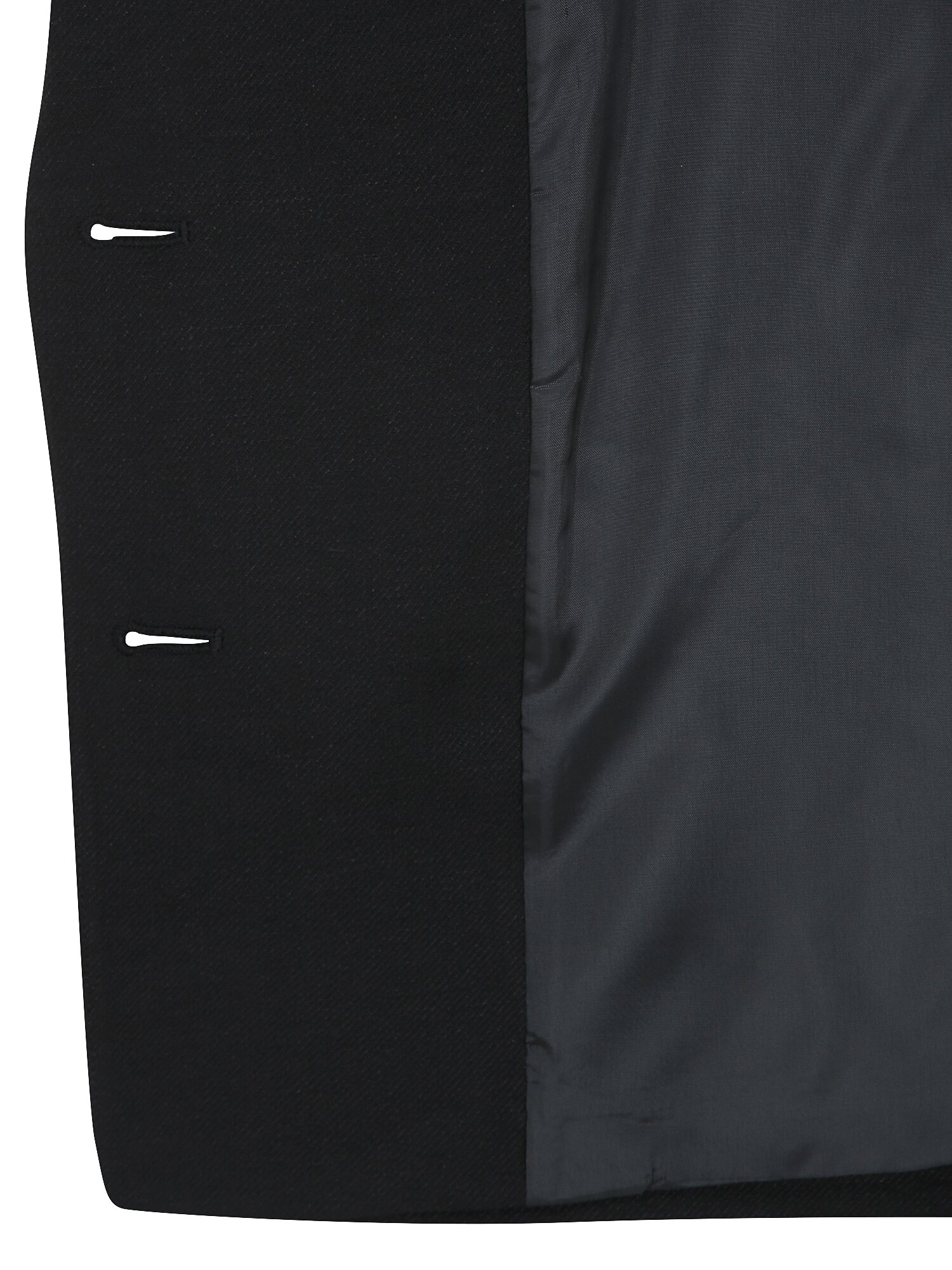 린넨 자수 테일러드 투버튼 재킷 (BLACK)