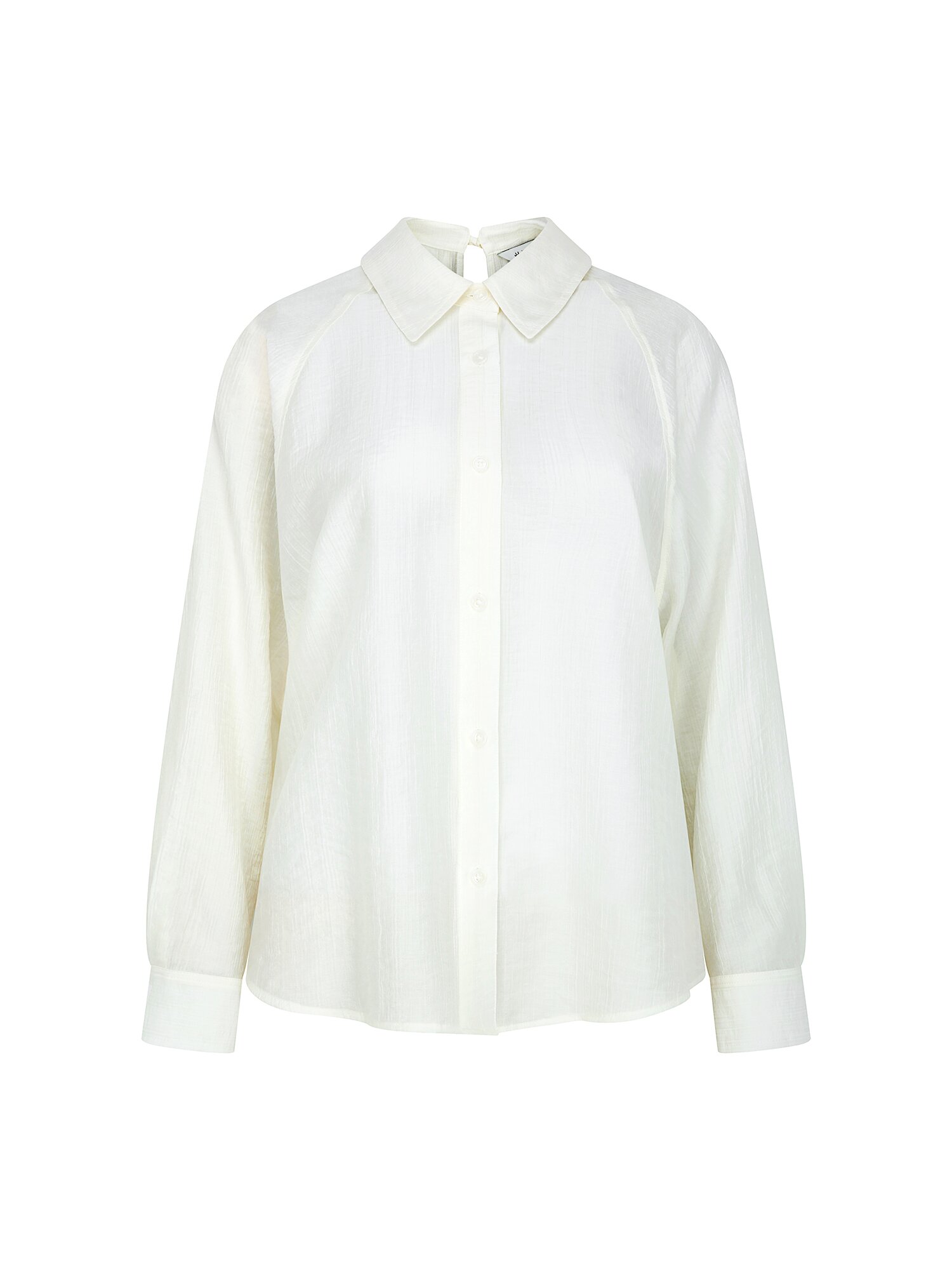 루즈핏 링클 래글런 블라우스 (WHITE)