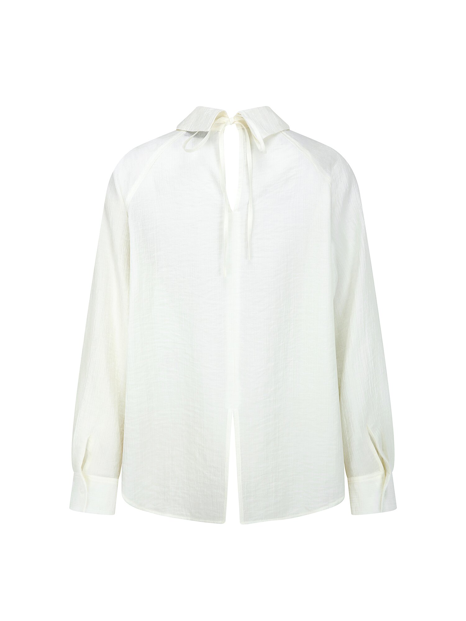 루즈핏 링클 래글런 블라우스 (WHITE)
