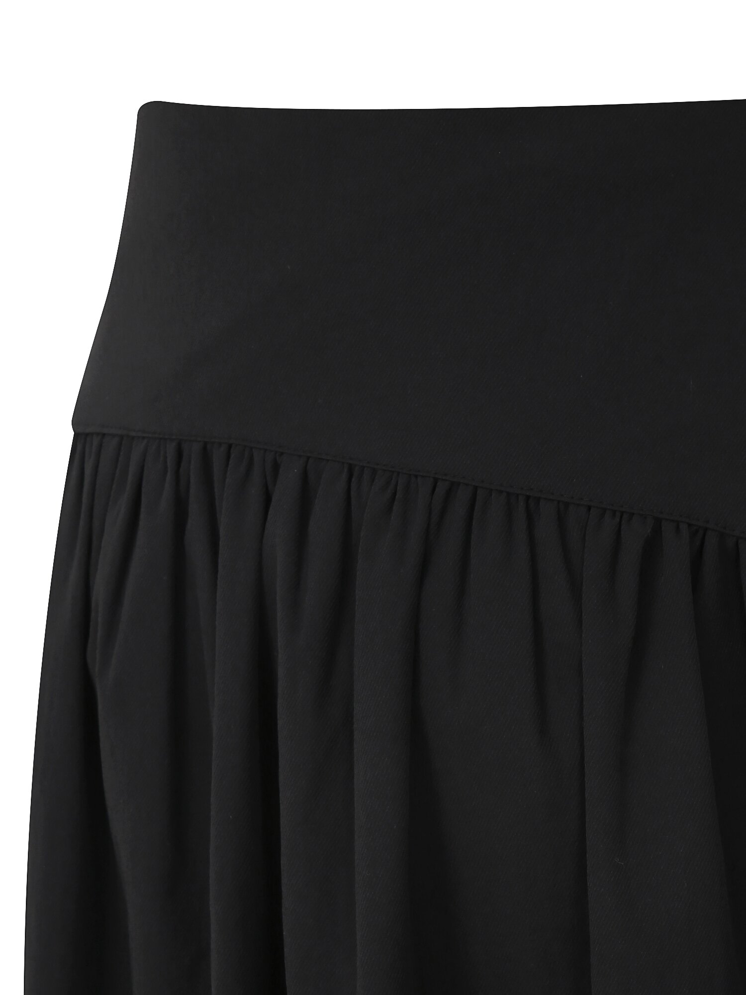 셔링 포인트 플레어 스커트 (BLACK)