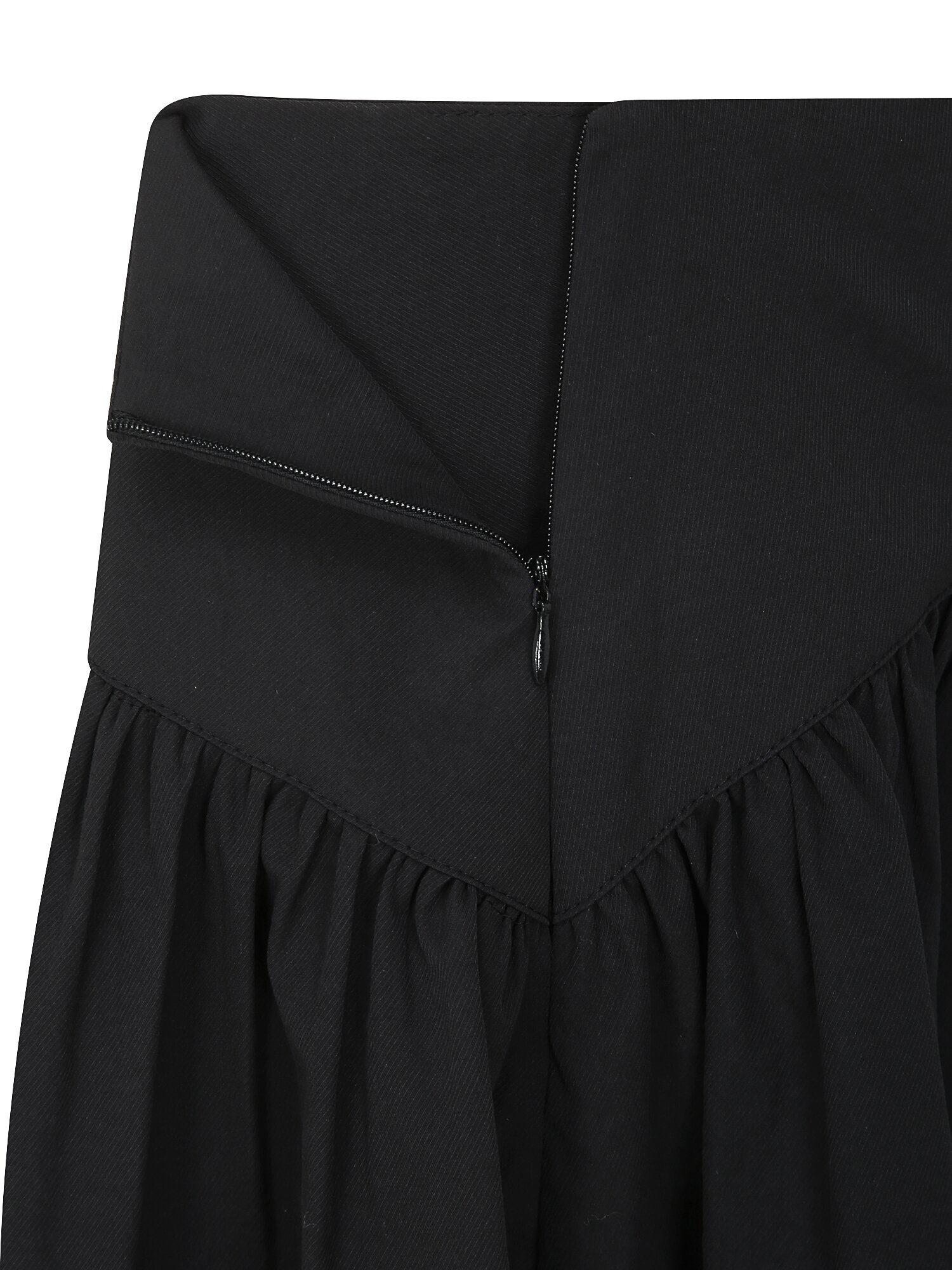 셔링 포인트 플레어 스커트 (BLACK)