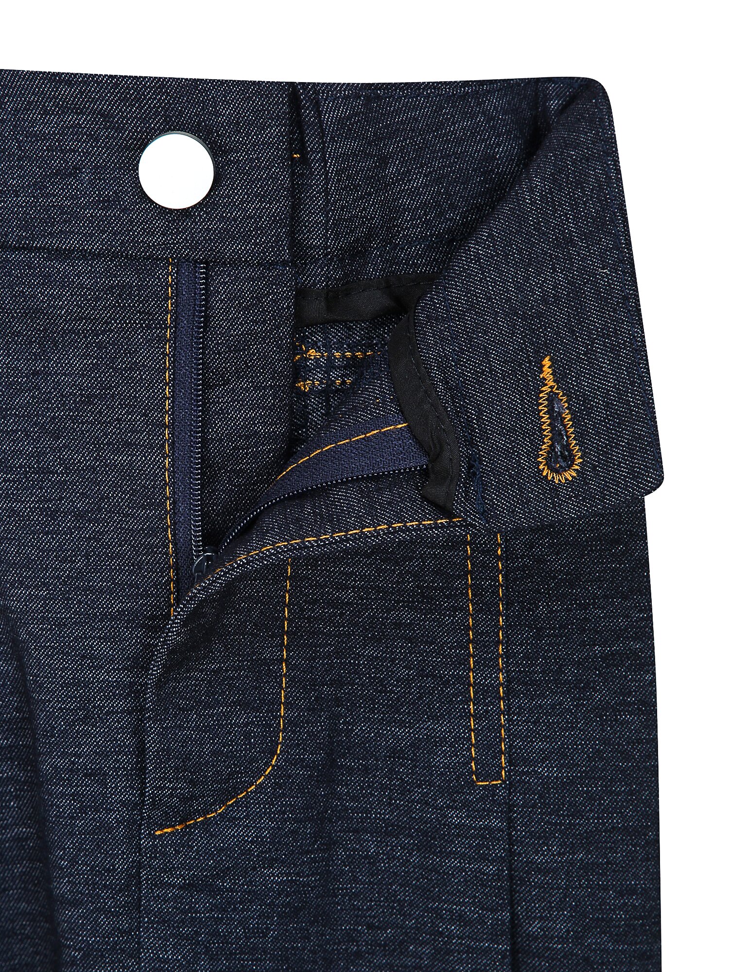 백 밴딩 플레어 데님 스커트 (INDIGO)