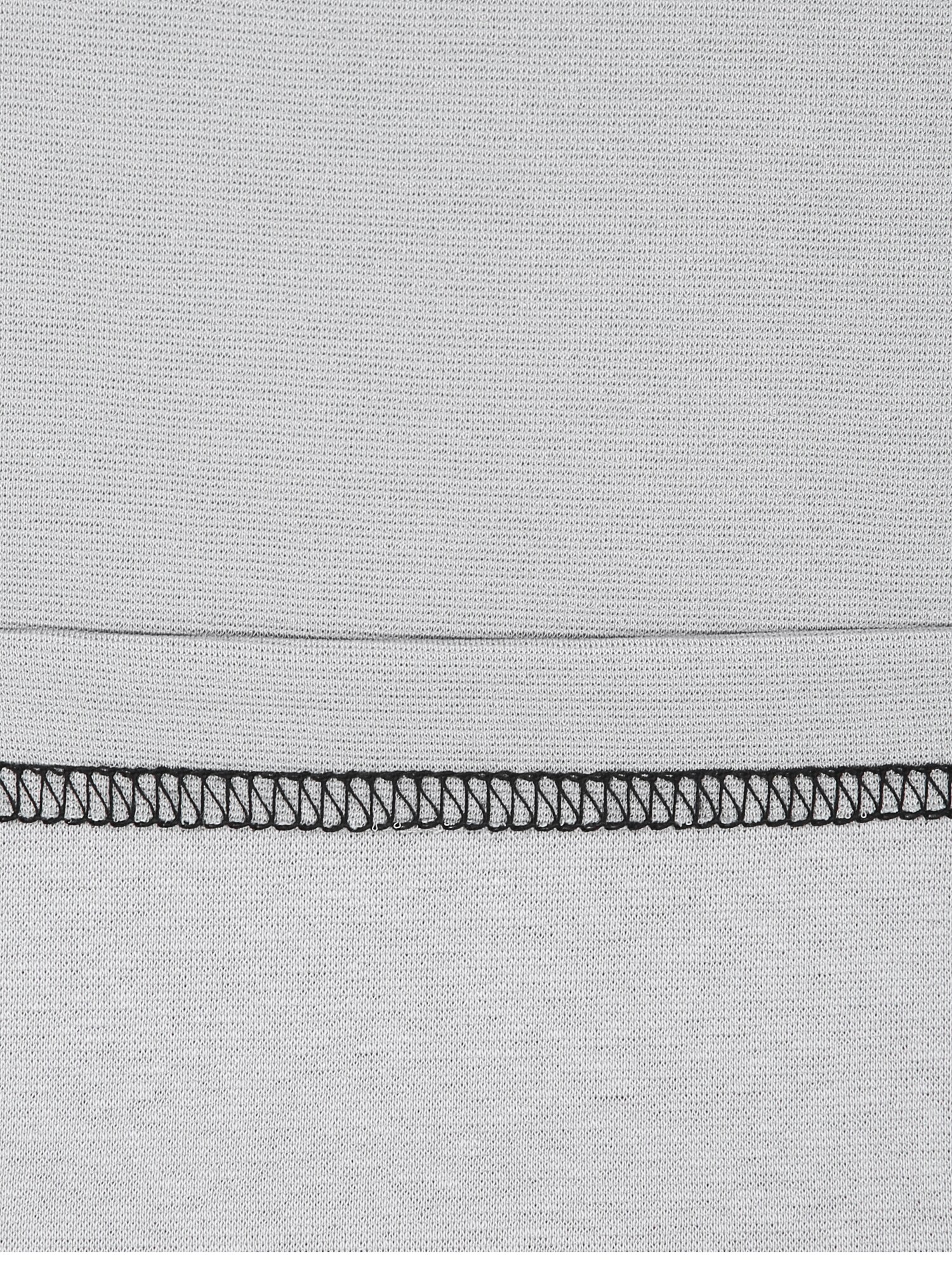 코튼 로고 자수 스티치 티셔츠 (LIGHT GREY)