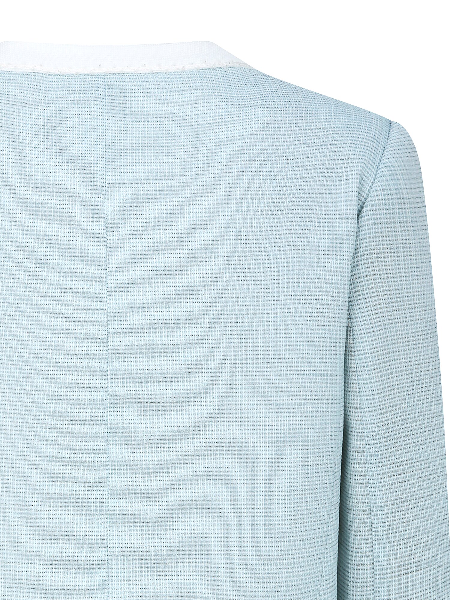 라인 배색 라운드넥 크롭 재킷 (MINT)