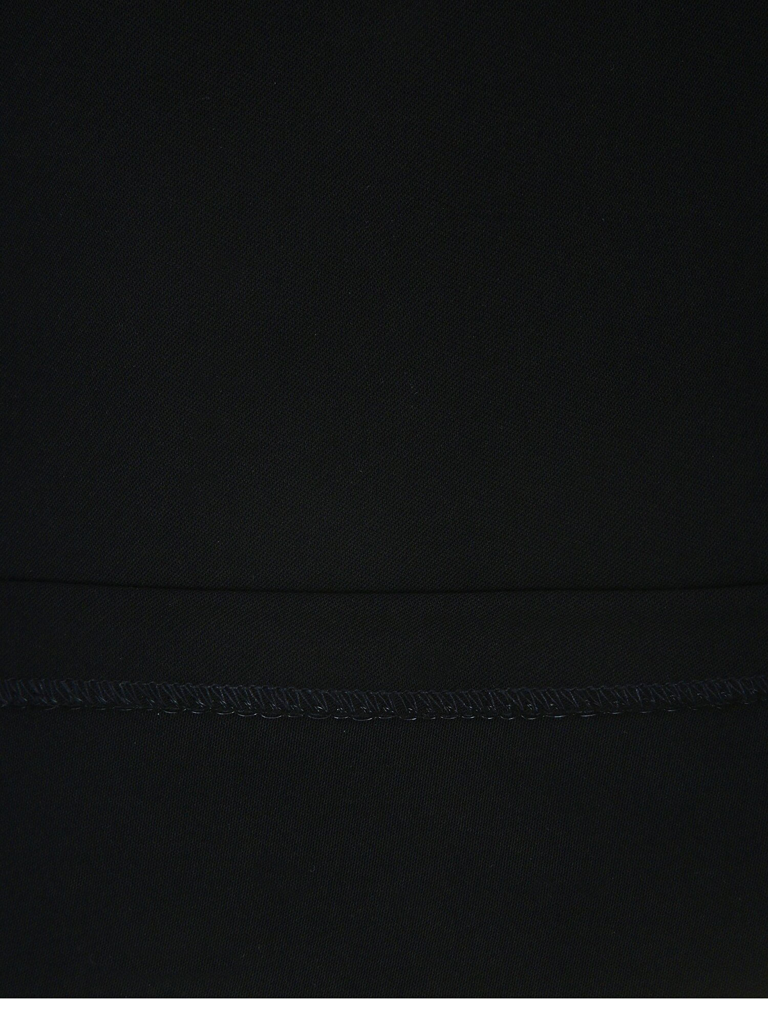 셔츠 배색 뷔스티에 플레어 원피스 (BLACK)