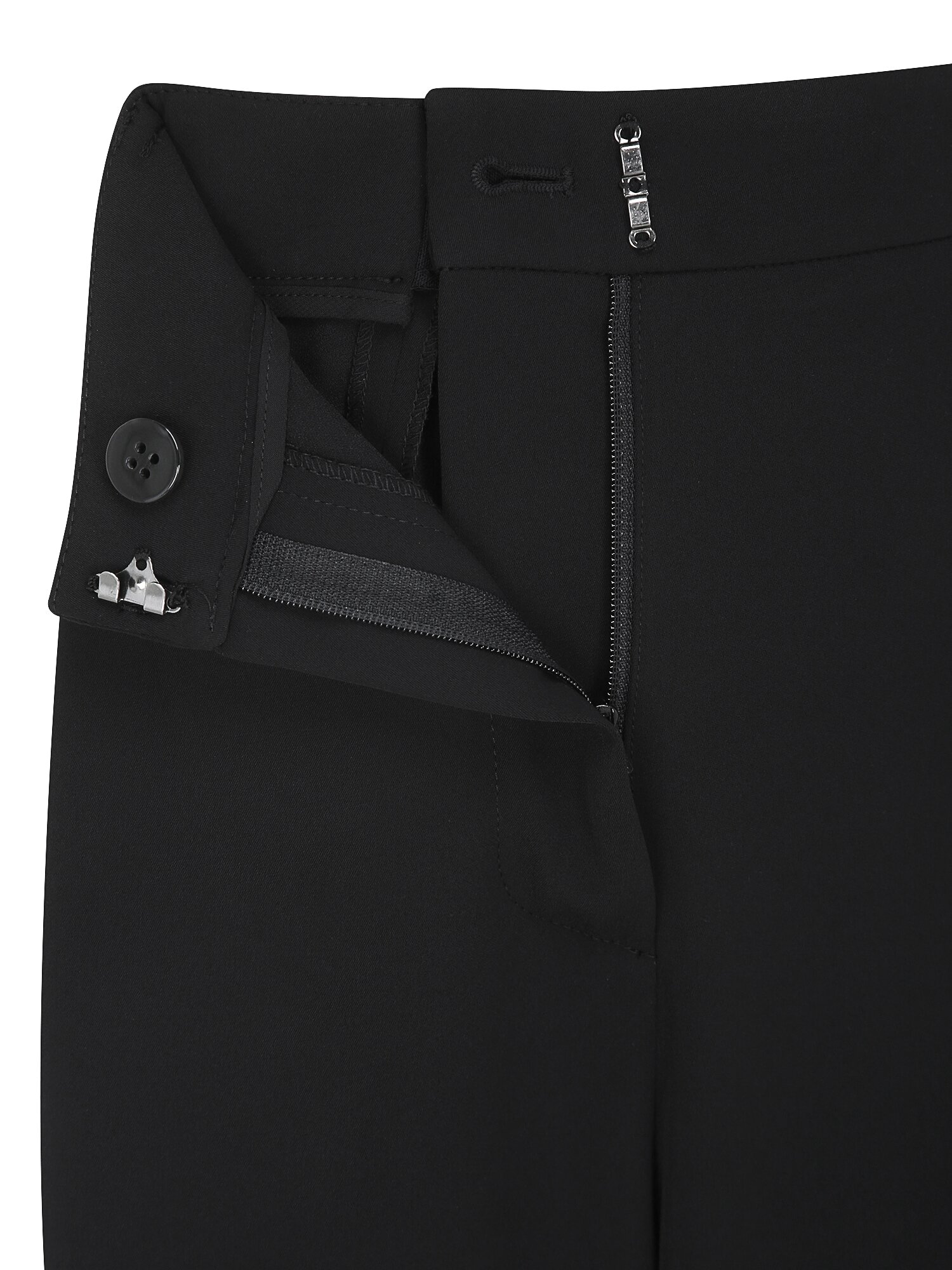 노턱 백 밴딩 와이드 팬츠 (BLACK)