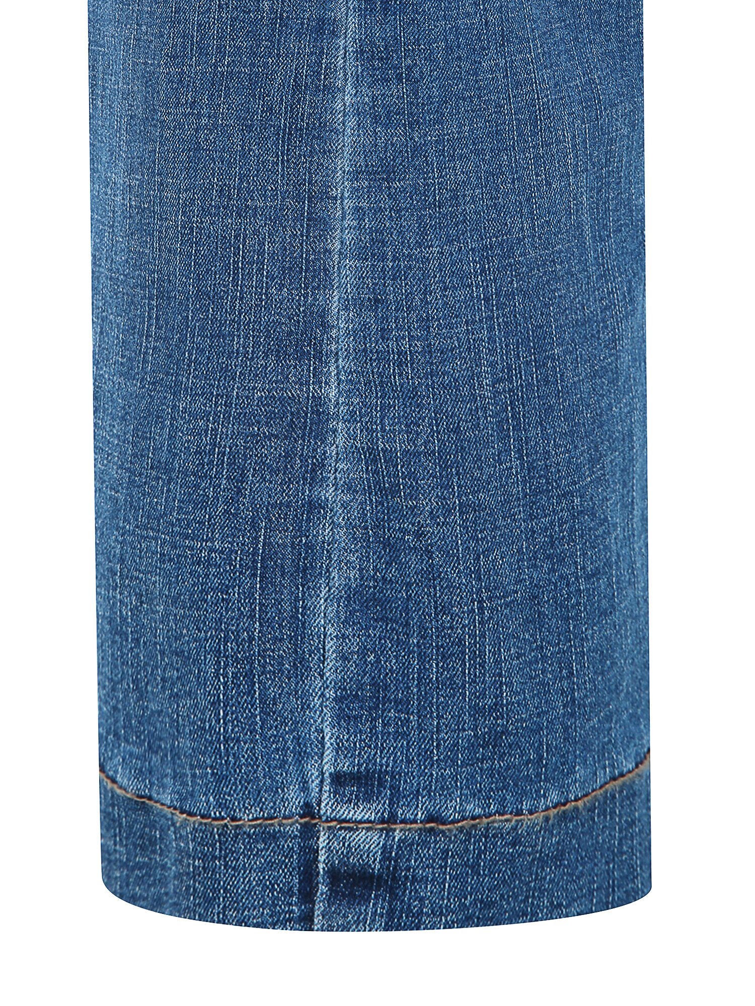 인밴딩 세미 부츠컷 데님 팬츠 (BLUE)