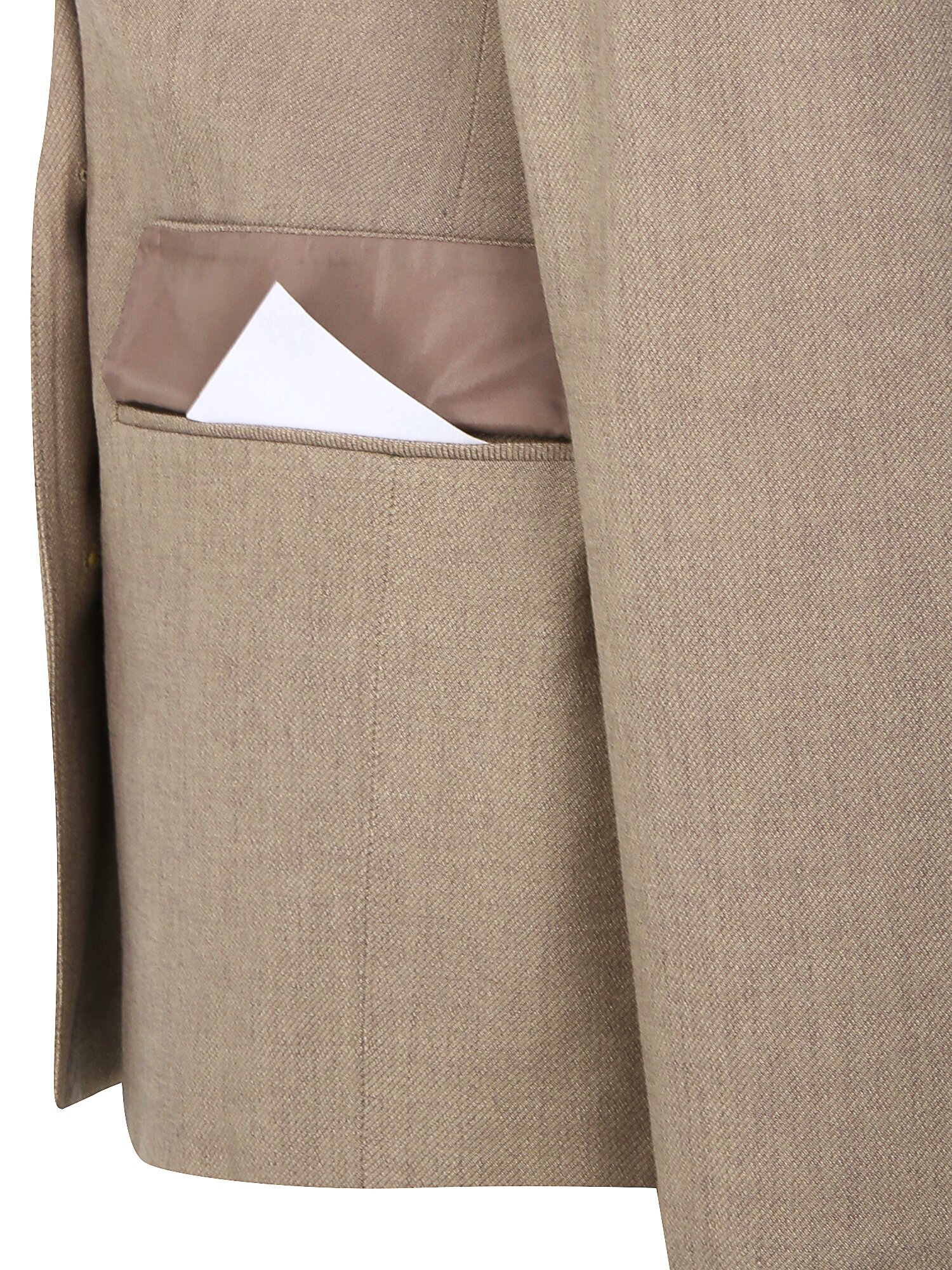 린넨 자수 테일러드 투버튼 재킷 (BROWN)