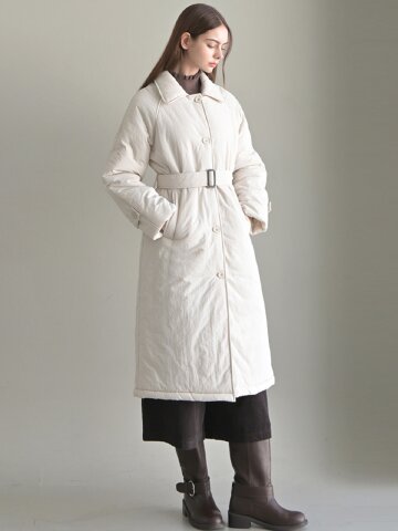 엘라 퀼팅 롱 패딩 코트