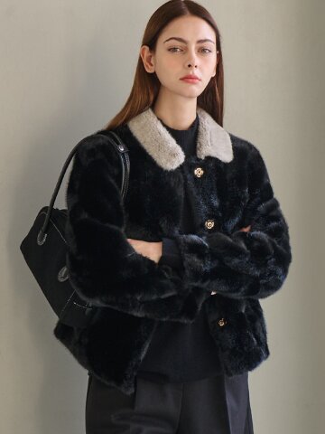 지젤 밍크퍼 코트