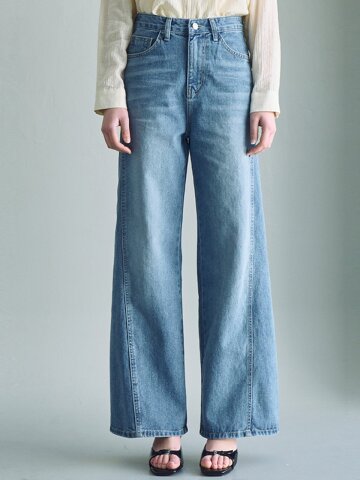 블루 미드나잇 부츠컷 팬츠