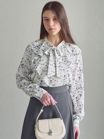 플로렌 리본 블라우스
