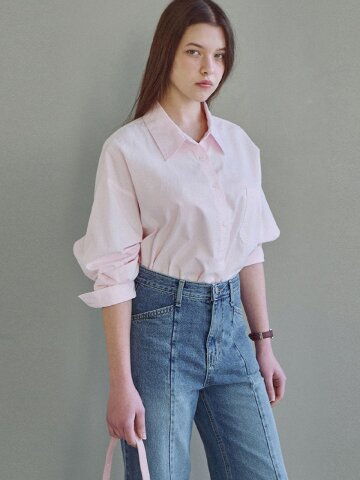 루즈핏 코튼 셔츠