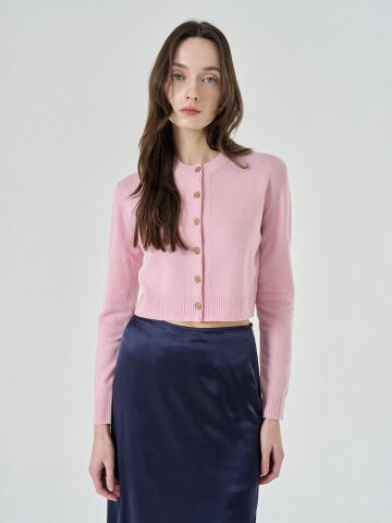 Fine wool crop cardigan (3color)