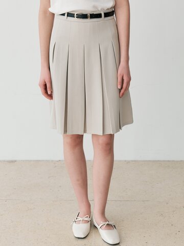 CLEAN PLEATED SKIRT (LBE)