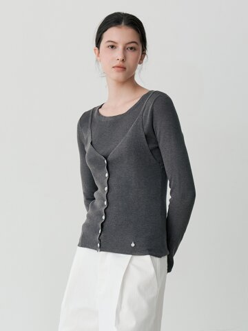 LIGHT LAYERED SLEEVELESS TOP (CH)