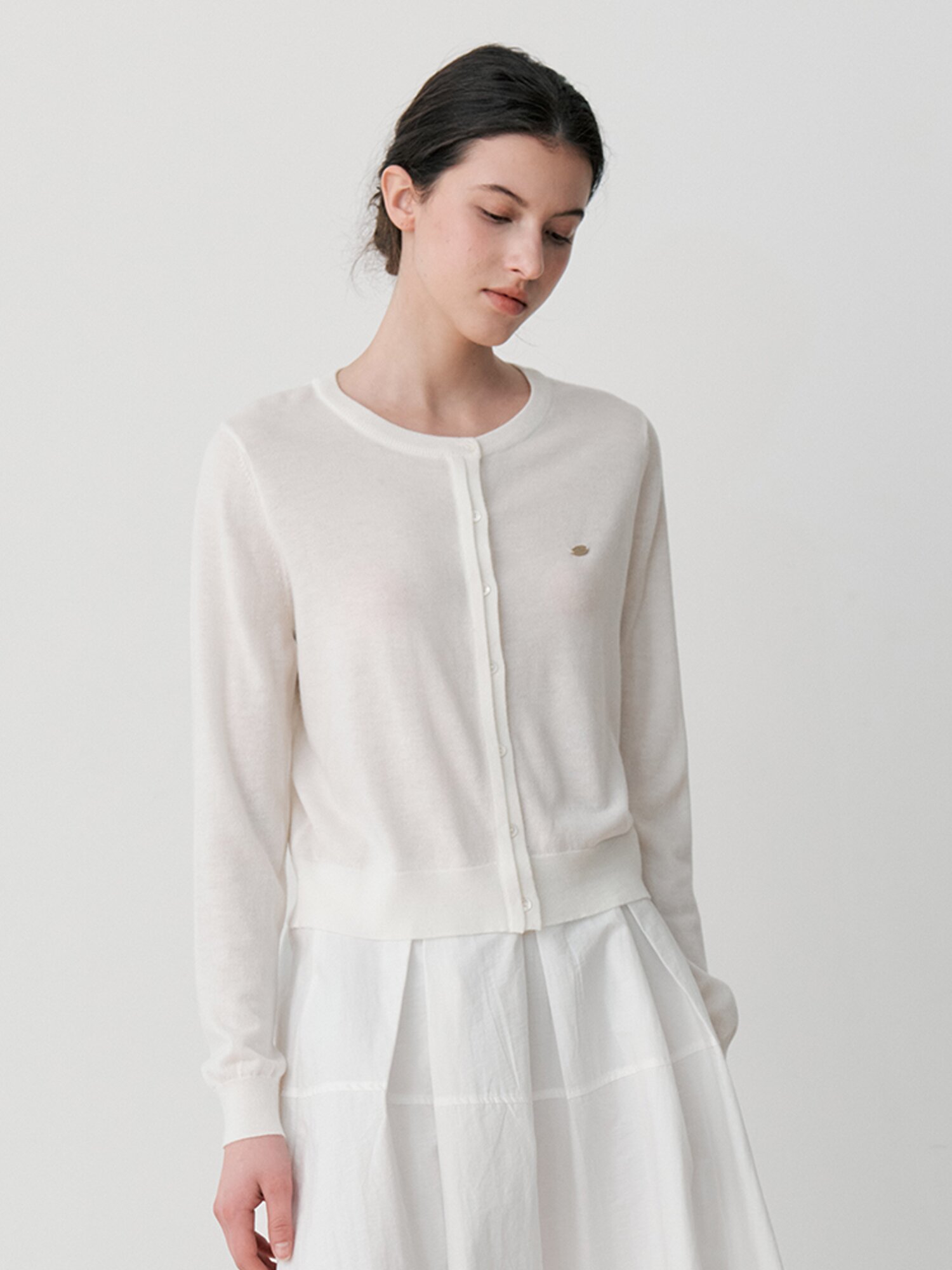 SOFT FINE KNIT CARDIGAN (IV)