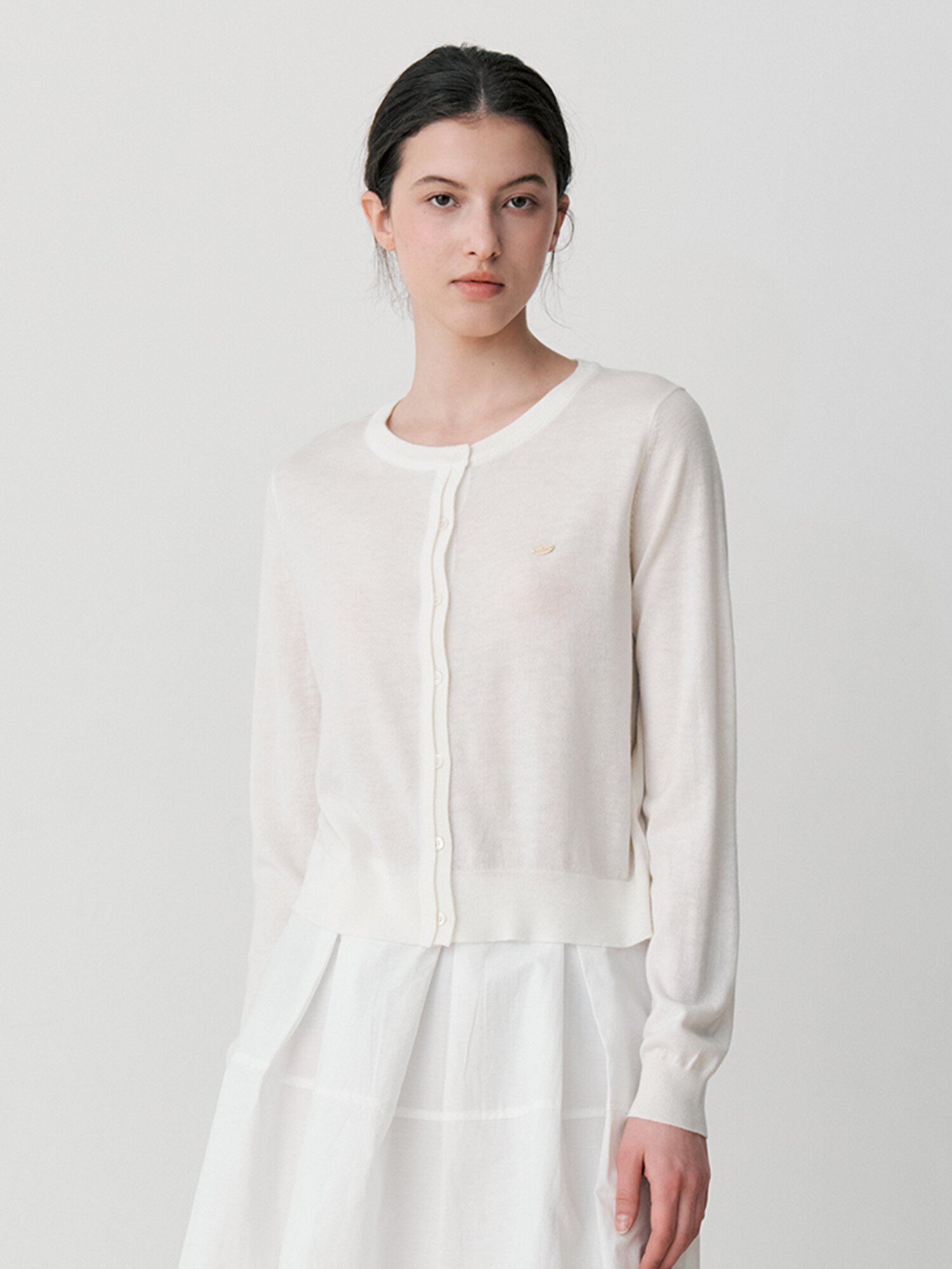 SOFT FINE KNIT CARDIGAN (IV)