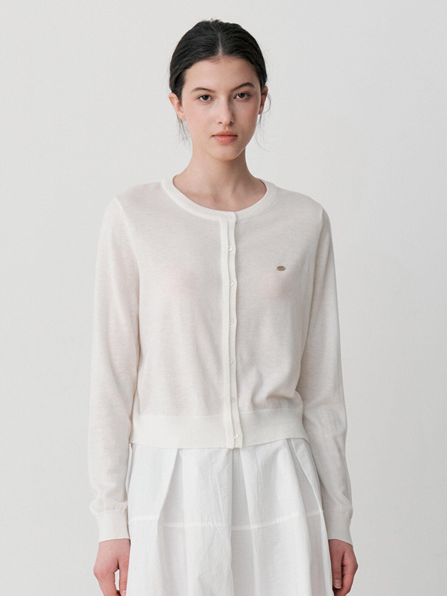 SOFT FINE KNIT CARDIGAN (IV)