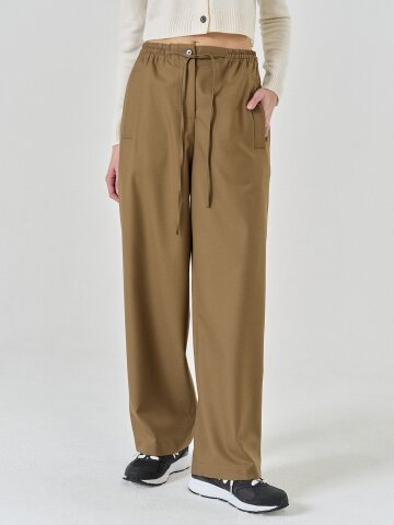 String Virgin Wool Slacks (2color)