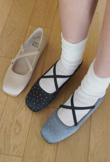 트윙클 새틴 플랫 HA2634