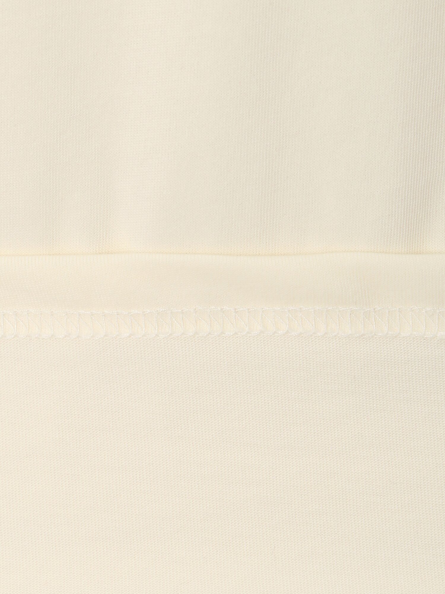 레터링 배색 링거 티셔츠 (CREAM)