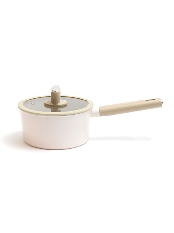 쿠르베 IH 인덕션 세라믹 코팅 18cm 편수냄비 이유식 라면 냄비