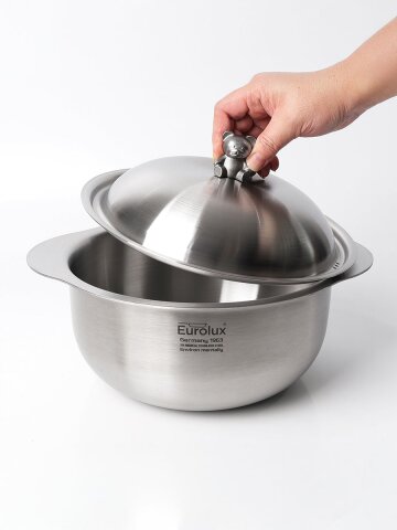 유로룩스 베어쿡 스텐 냄비 통3중 24 깊은 양수 인덕션 316 스테인레스 솥밥 국 찌개