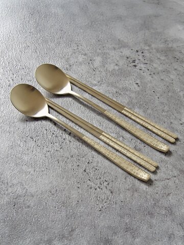 훈민정음 티타늄 수저 2인 세트 커트러리 한식스푼 한식젓가락