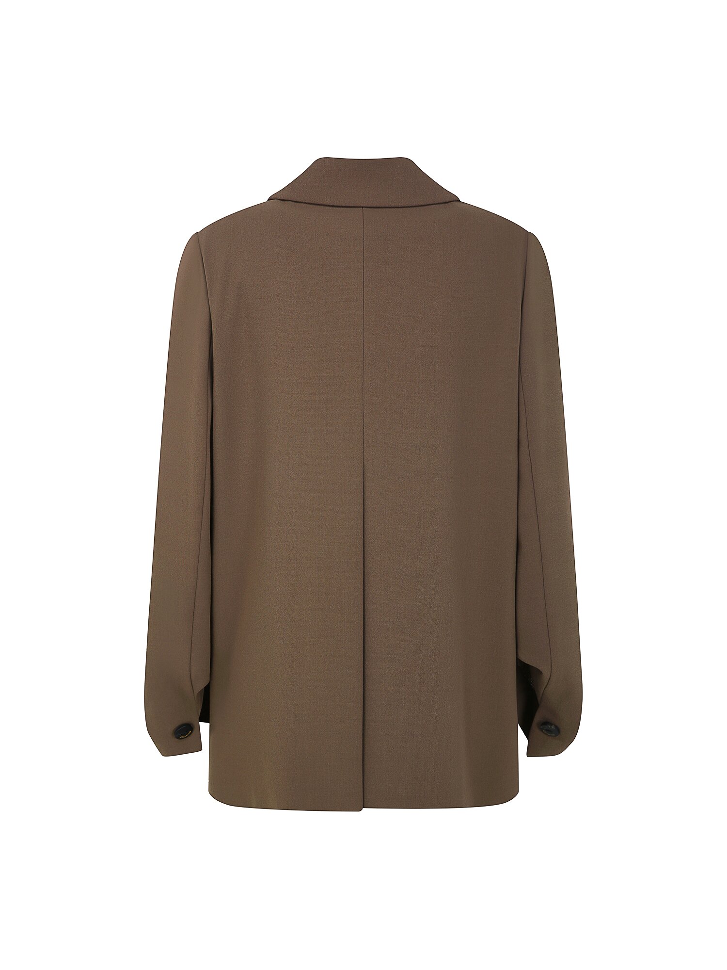 루즈핏 백 슬릿 오픈 재킷 (BROWN)