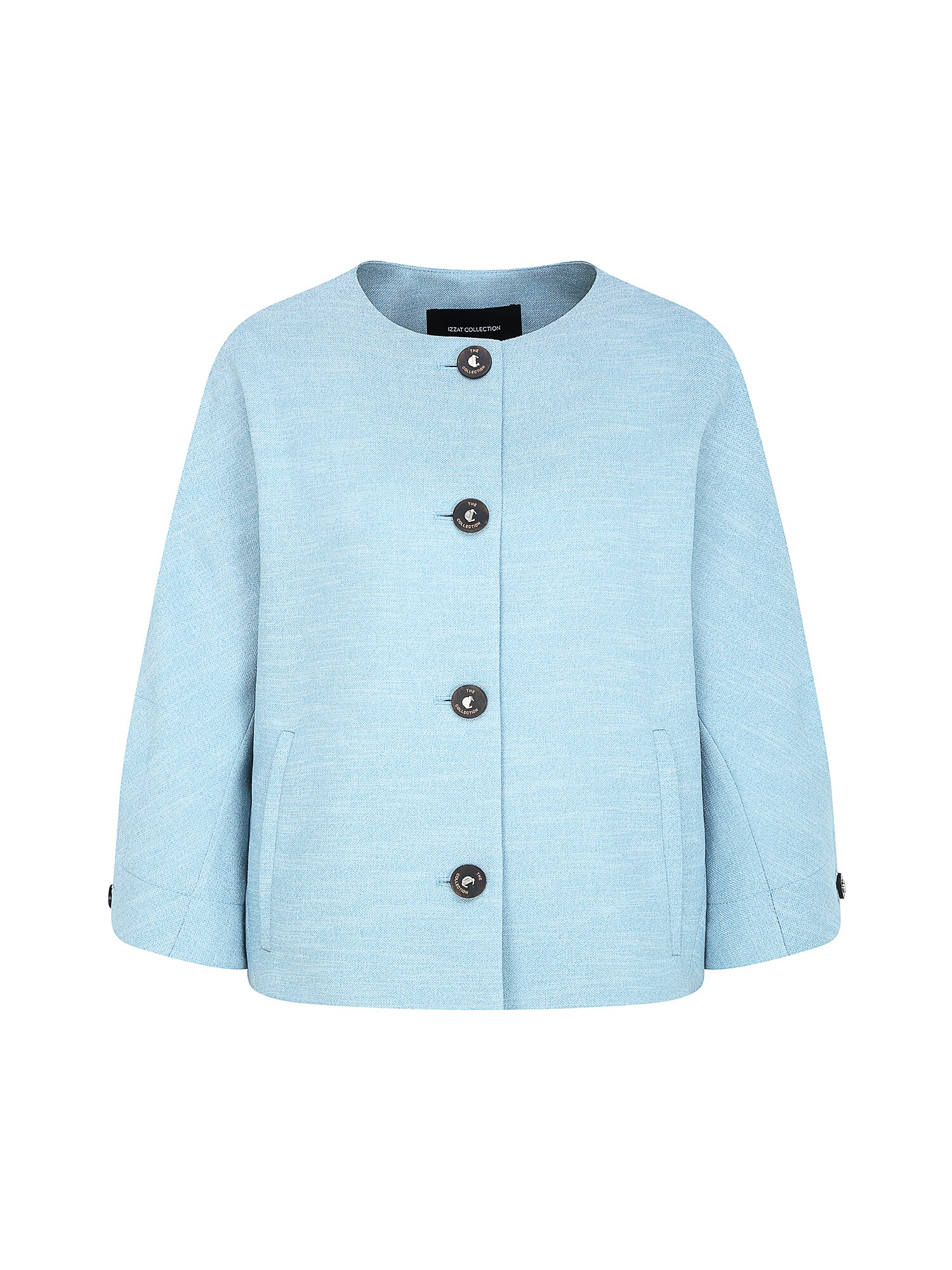 루즈핏 돌먼 라운드넥 재킷 (SKY BLUE)