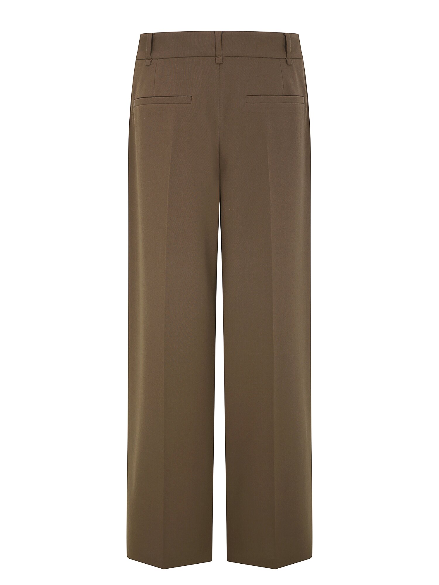 히든 버튼 원턱 와이드 팬츠 (BROWN)