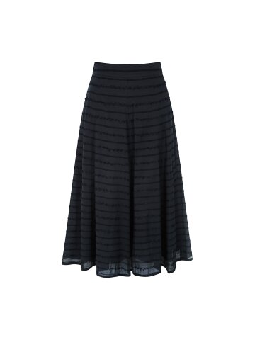 레이스 백 밴딩 플레어 스커트 