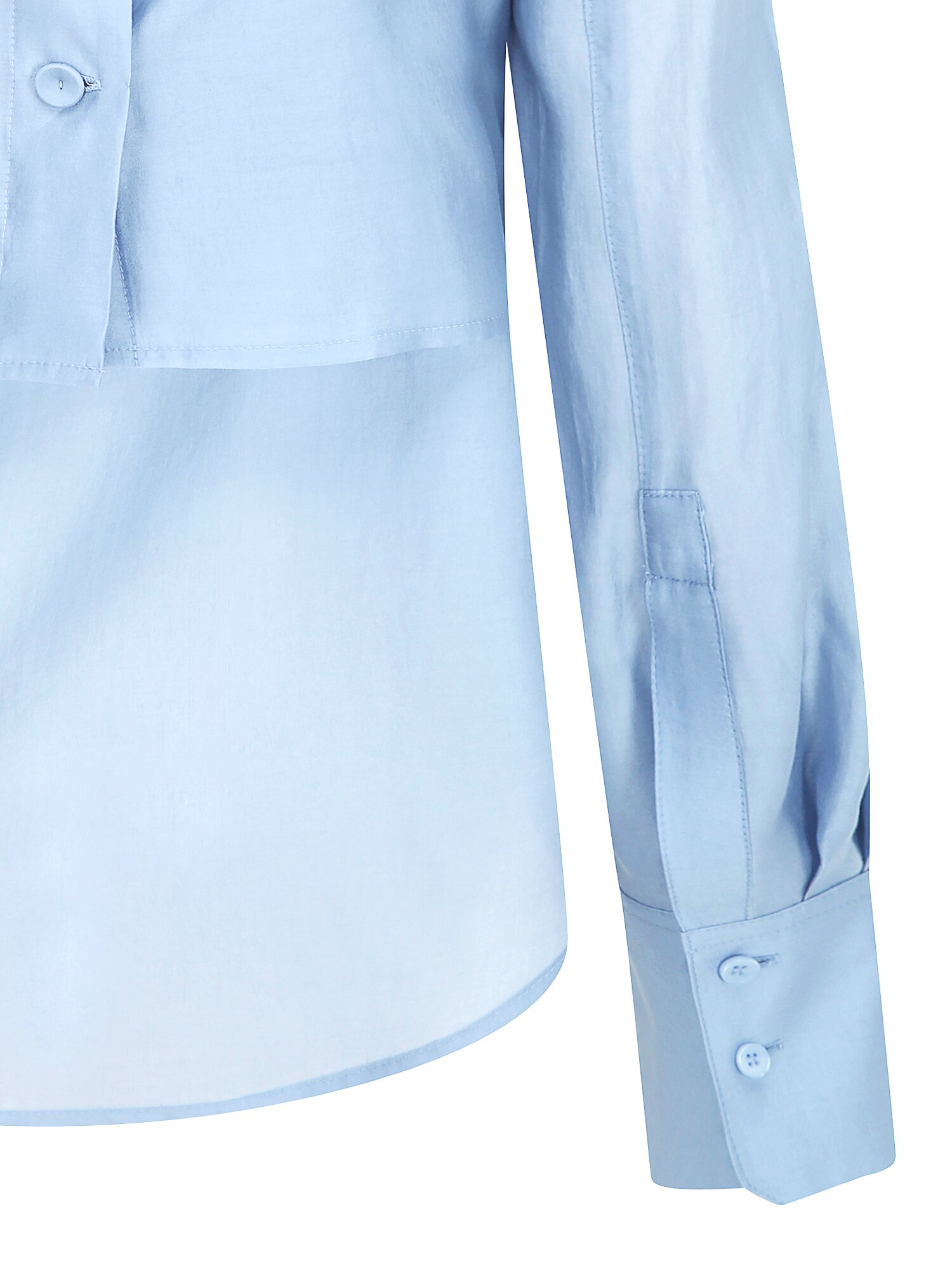 시스루 블라우스 +뷔스티에 세트 (BLUE)