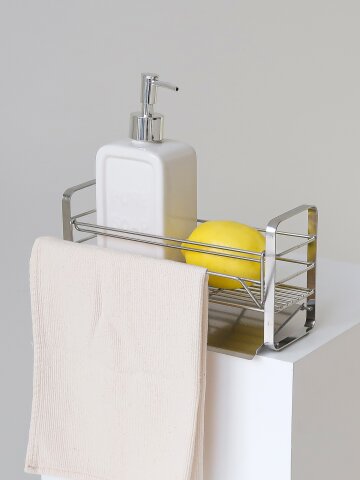 스텐 물빠짐 수세미 거치대 행주걸이 올스텐