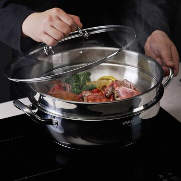 바겐슈타이거 스텐 멀티 2단 스팀팟 32cm 찜기 냄비 찜냄비